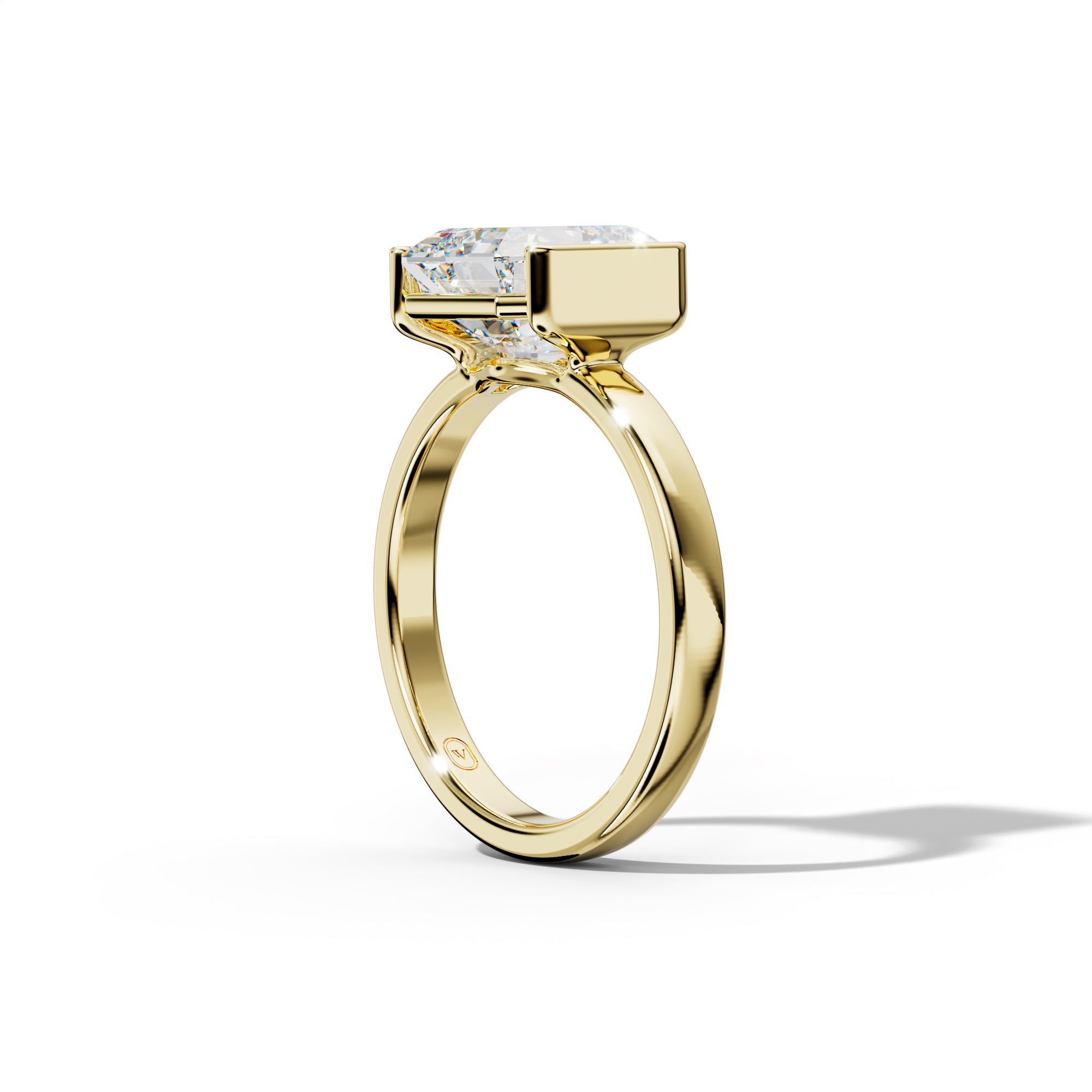 Delilah Asscher Cut  Engagement Ring